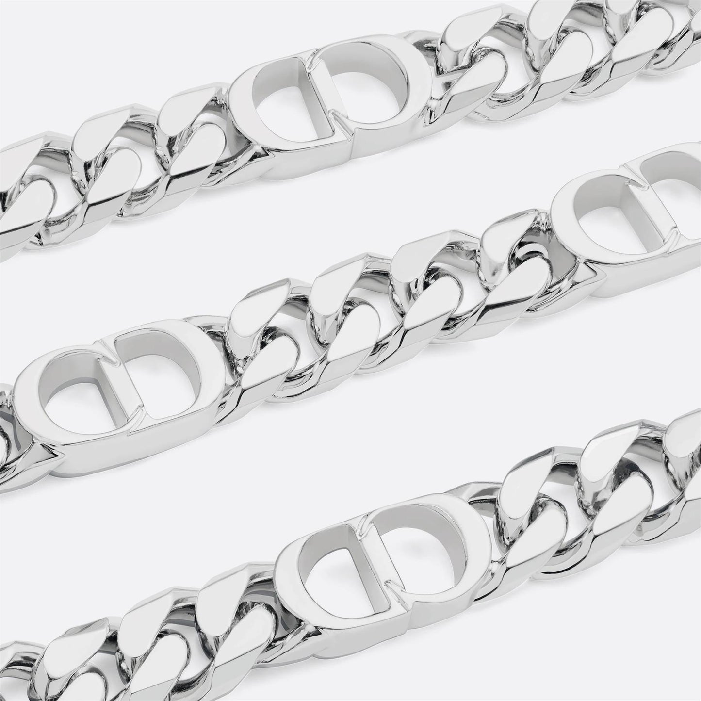 DA-N1574HOMMT width 5.7mm denim chain letter CD necklace