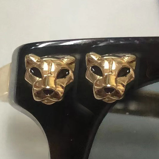 KDY-N941683 leopard head earrings