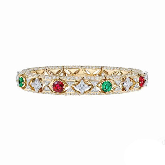 LV-Q95583 full diamond colorful treasure special-shaped bracelet