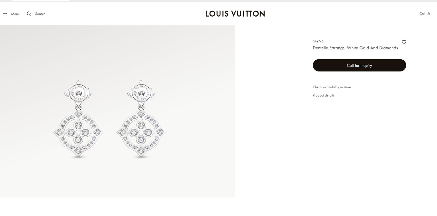 LV-Q96760四叶草围石梅花耳钉