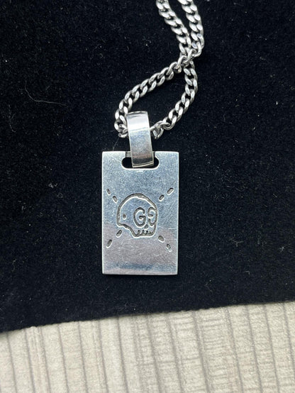 GC-455315字母骷髅方形吊牌吊坠