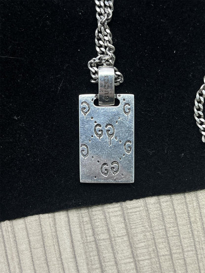 GC-455315字母骷髅方形吊牌吊坠