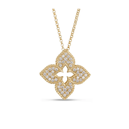 LBT-ADR777CL3259宽20mm扭绳四叶草镶钻吊坠