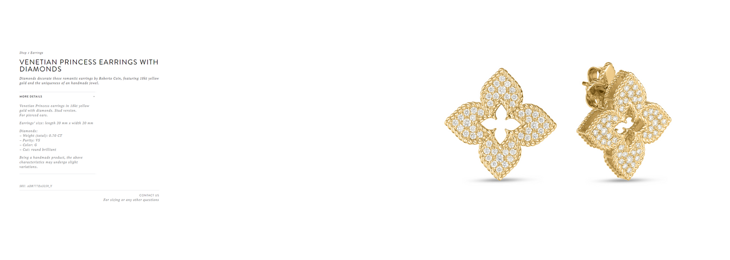 LBT-ADR777EA3259宽20mm中间镂空扭绳满钻四叶草耳环