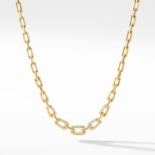 DWYM-N16168 small octagonal rhombus necklace 45cm
