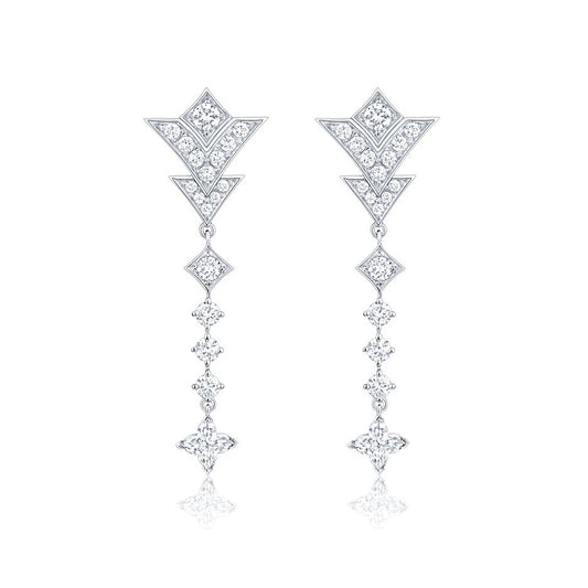 LV-Q96437 letter V-shaped earrings