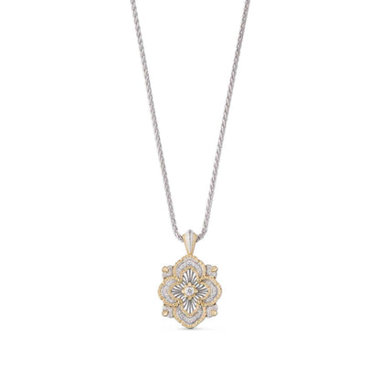 BQLT-JAUPEN021932 27mm wide European style four-leaf clover three-layer color pendant