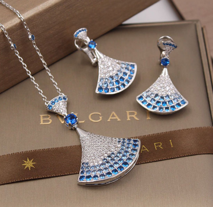 BGL-CL859139 full diamond fan-shaped wide 14.7mm earrings