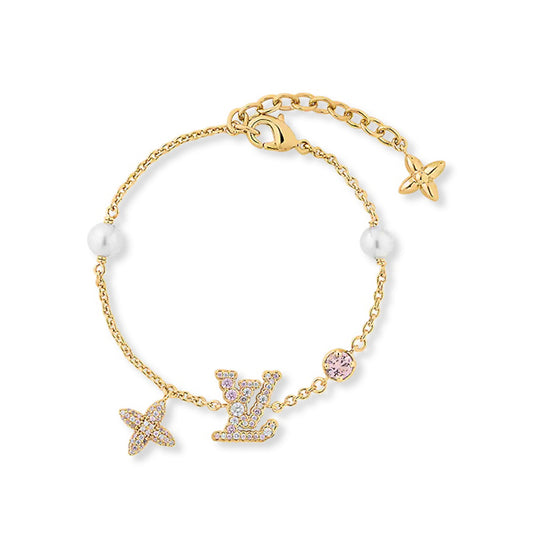 LV-M1220A Letter LV Pearl Bracelet