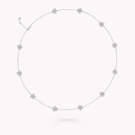 GLF-RGN834 five-petal flower necklace