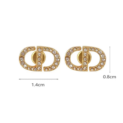 DA-AD601218宽8x14mm字母CD耳环