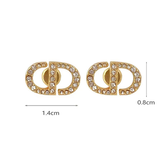 DA-AD601218宽8x14mm字母CD耳环