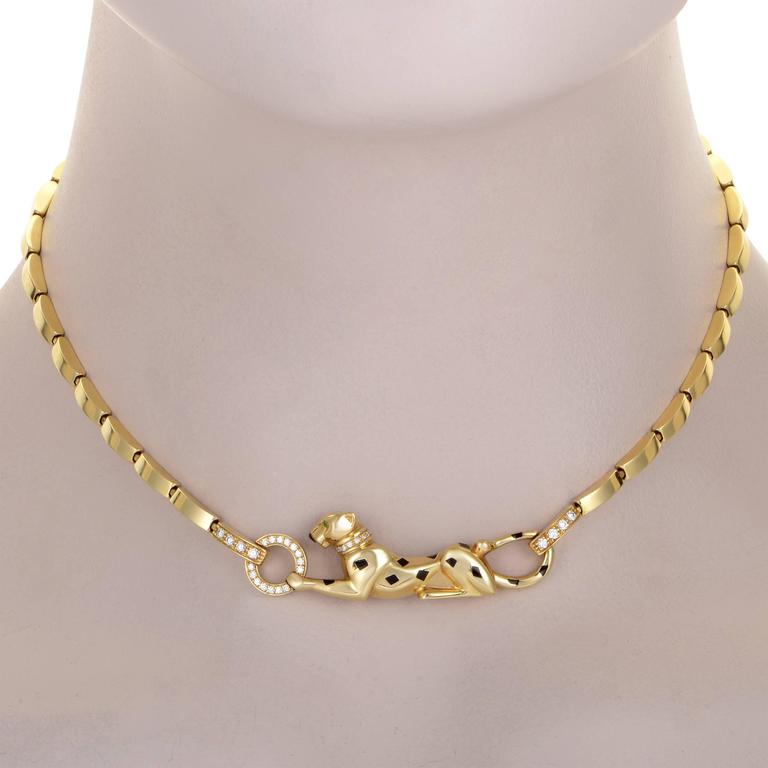 KDY-N112316 leopard side necklace