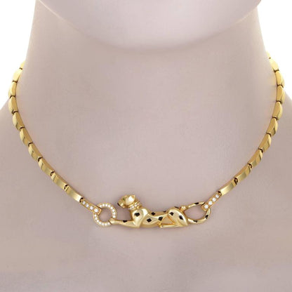 KDY-N112316 leopard side necklace