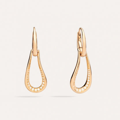 BMLD-POC1021 Irregular large paper clip U-shaped egg-shaped ear hooks