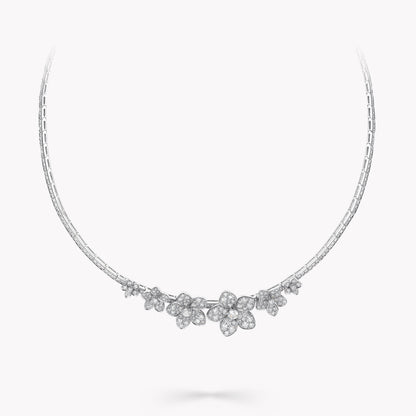 GLF-RGN758 five-leaf clover 6-flower diamond necklace