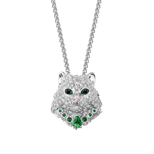 BSL-JPN00661 cat head pendant