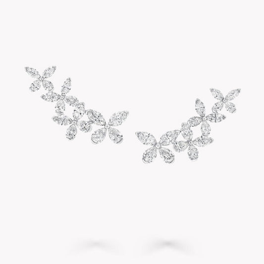 GLF-RGE1819 marquise pear-shaped stone wing butterfly earrings
