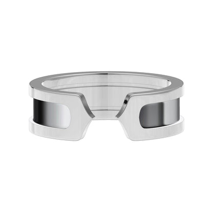 KDY-J1756579 6.7mm wide double C open straight arm ring