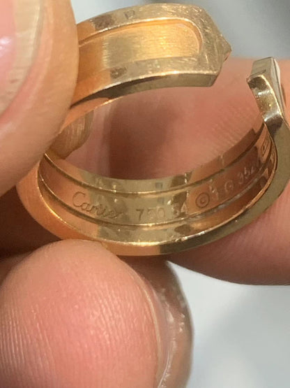 KDY-J1756579 6.7mm wide double C open straight arm ring