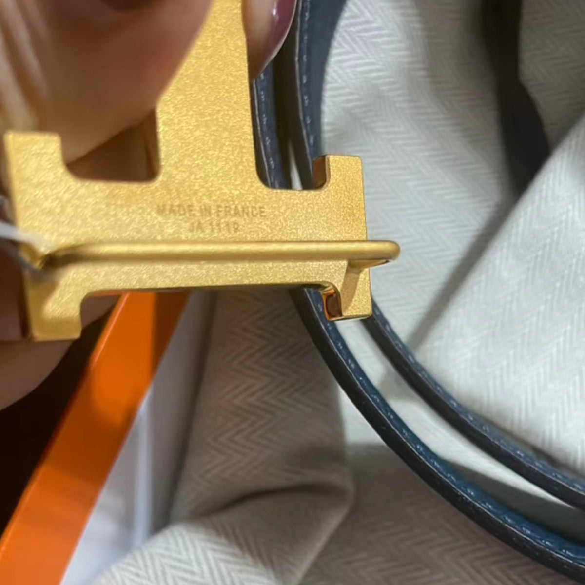 AMS-H073967C光金颗粒钉钉H皮带扣