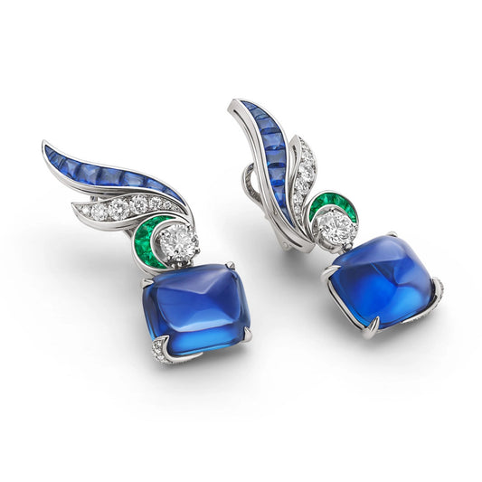 BGL-972925 bird feather earrings