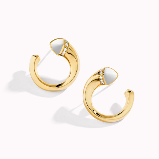 ML-CLEO-E93 snake-shaped tapered earrings
