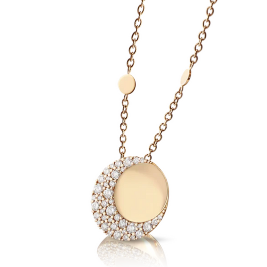 PB-16174R Round Tie Chain Pendant Necklace