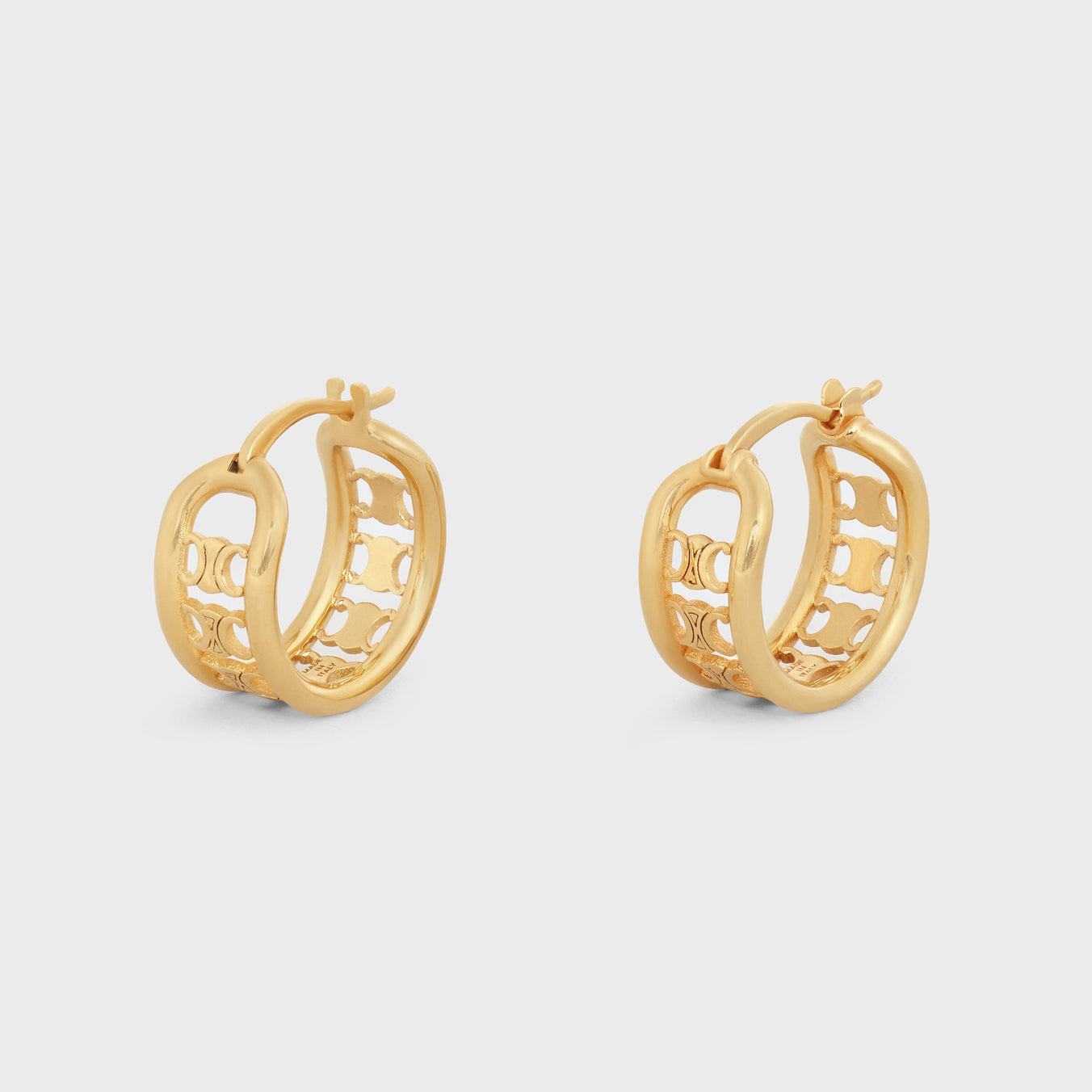 SL-46V186BRA double c hoop earrings