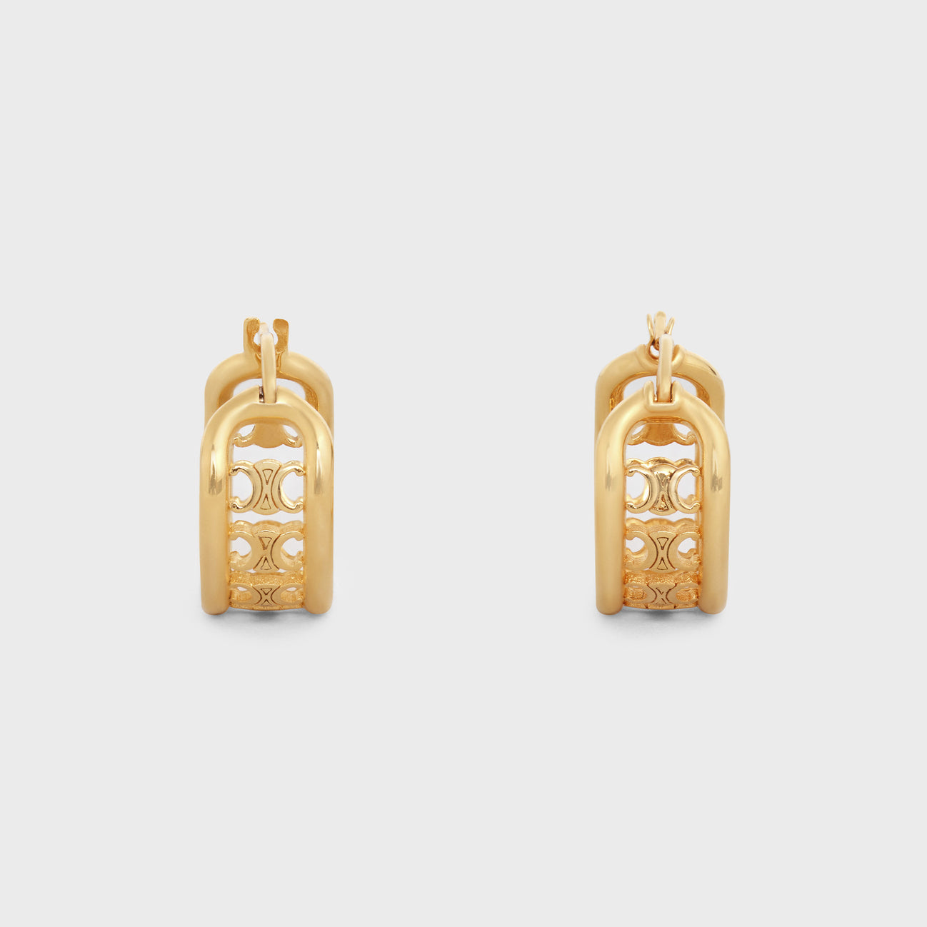 SL-46V186BRA double c hoop earrings