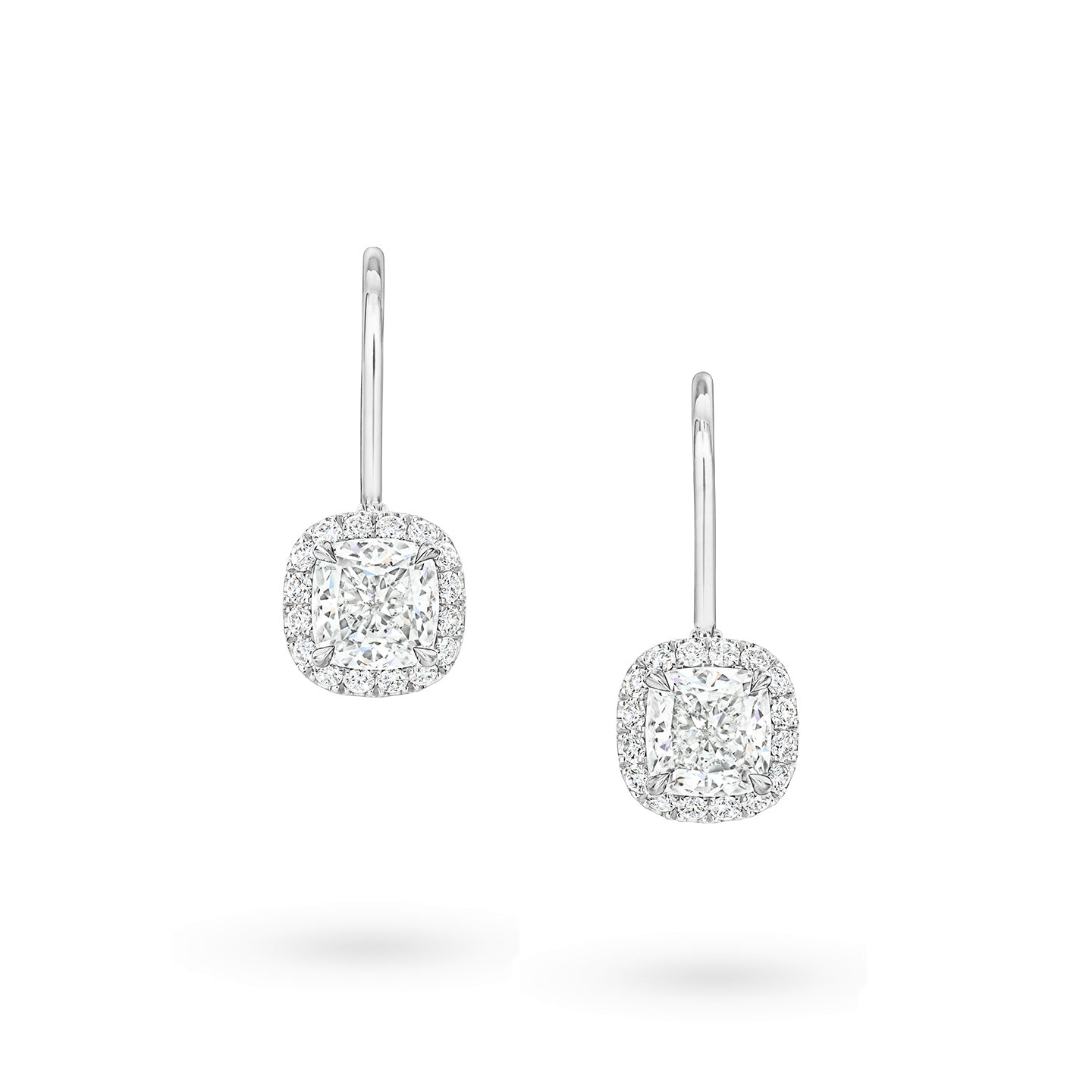 HW-ESDPCU010MICW pillow-shaped stone four-prong earrings