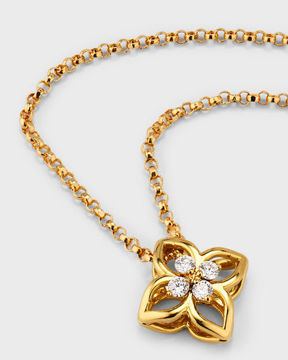 LBT-777CL3210宽16mm四叶梅花钻石吊坠