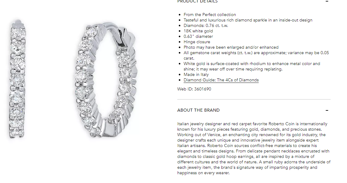 LBT-1447AWERX爪镶耳圈夹