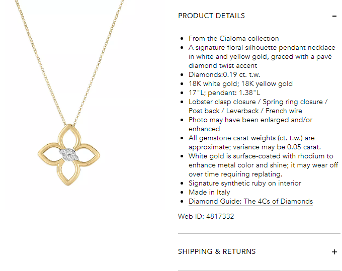 LBT-8883409AJ17X宽35mm四叶梅花镶钻分色双S飞标吊坠