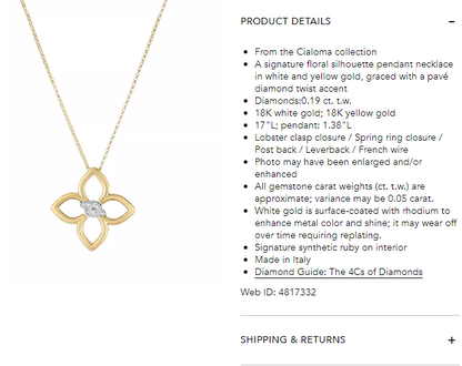 LBT-8883409AJ17X宽35mm四叶梅花镶钻分色双S飞标吊坠