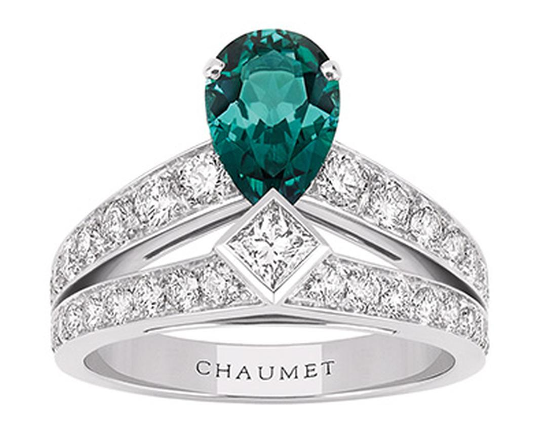 SM-081982 Waterdrop Diamond Crown Ring