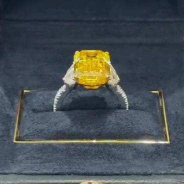 GLF-RGR15216 Emerald Colorful Shoulder 1+2 Ring